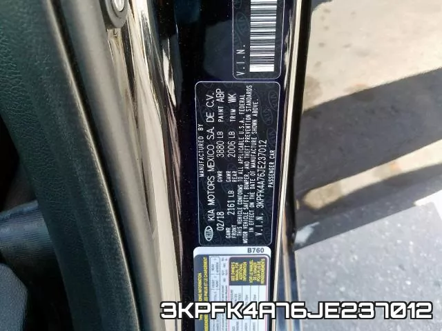 3KPFK4A76JE237012 фото 2