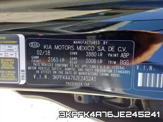 3KPFK4A76JE245241 фото 2