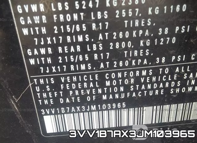 3VV1B7AX3JM103965 фото 10