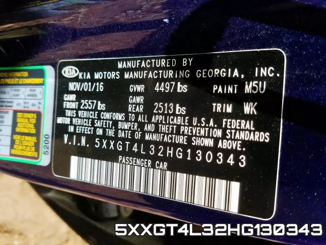 5XXGT4L32HG130343 фото 2