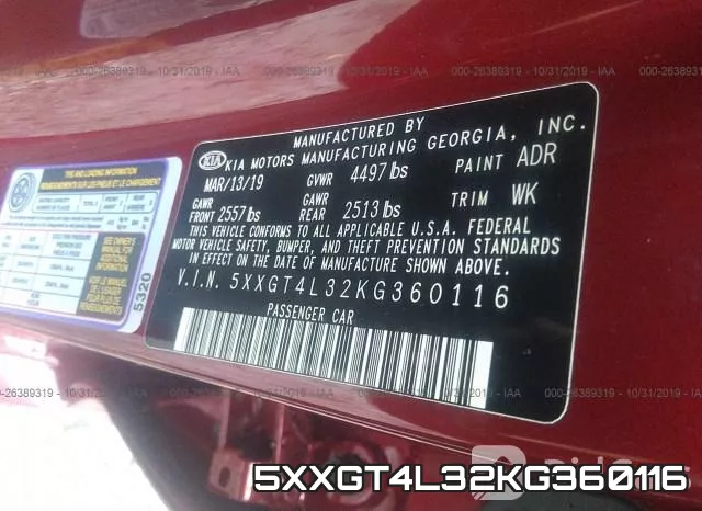 5XXGT4L32KG360116 фото 10