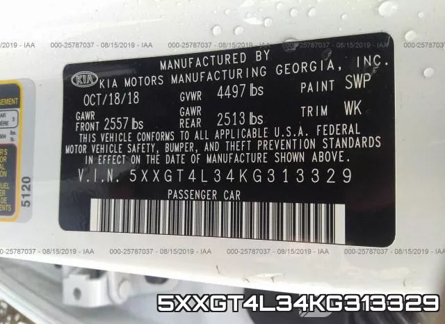 5XXGT4L34KG313329 фото 10