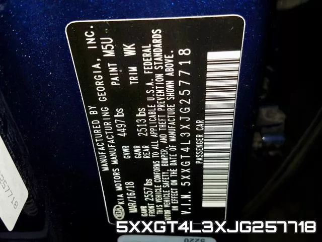 5XXGT4L3XJG257718 фото 2