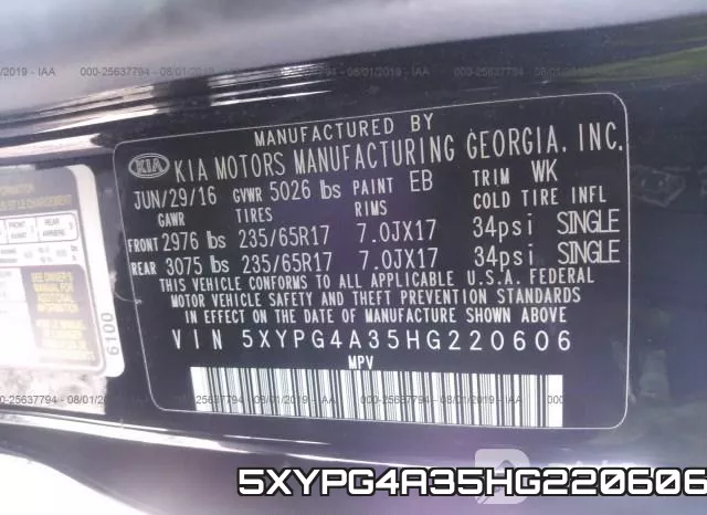 5XYPG4A35HG220606 фото 10