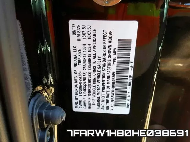 7FARW1H80HE038691 фото 2