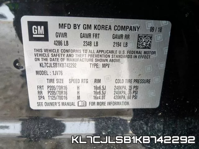 KL7CJLSB1KB742292 фото 2