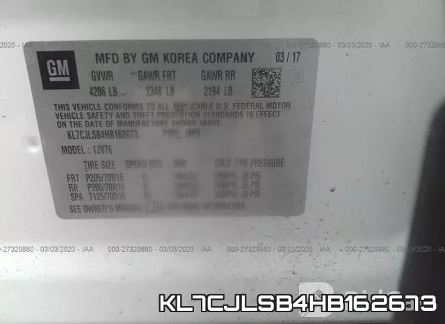 KL7CJLSB4HB162673 фото 10