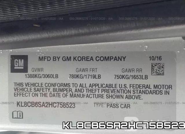 KL8CB6SA2HC758523 фото 10