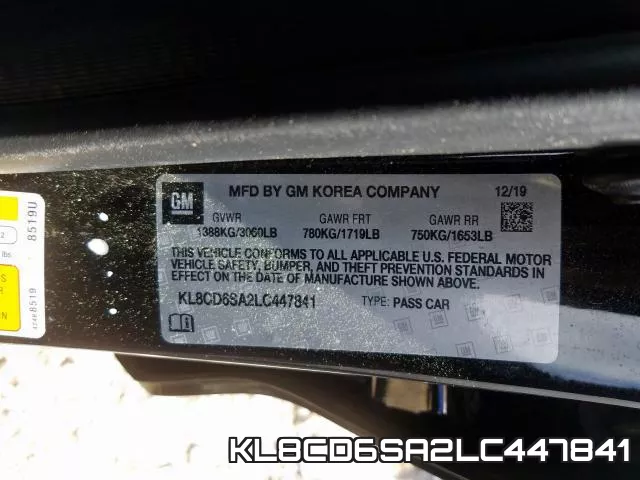 KL8CD6SA2LC447841 фото 2