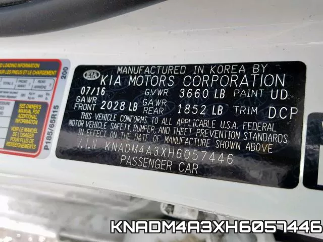 KNADM4A3XH6057446 фото 2