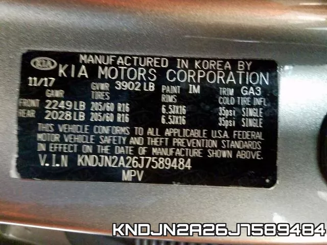 KNDJN2A26J7589484 фото 2