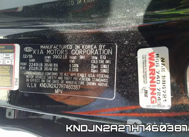 KNDJN2A27H7460387 фото 10