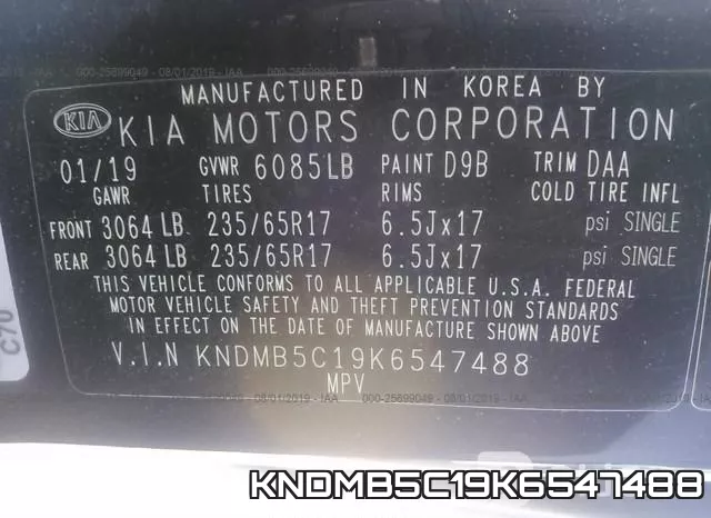 KNDMB5C19K6547488 фото 10
