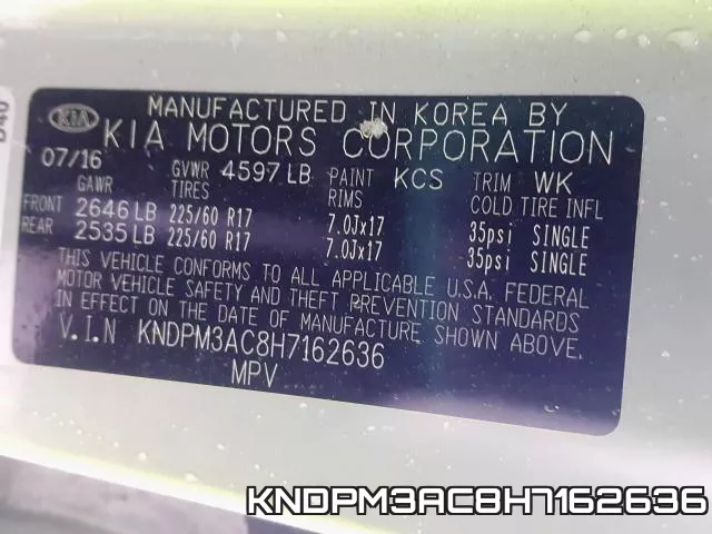 KNDPM3AC8H7162636 фото 2