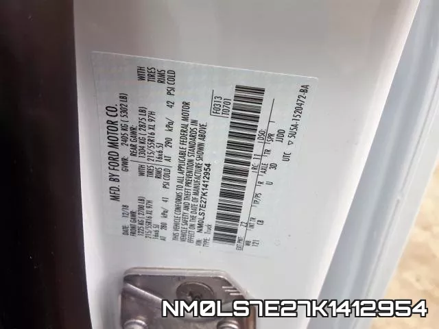 NM0LS7E27K1412954 фото 2
