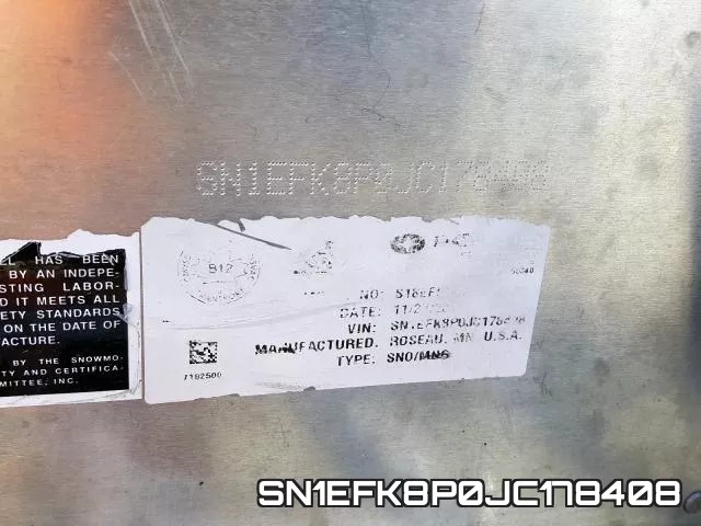 SN1EFK8P0JC178408 фото 2