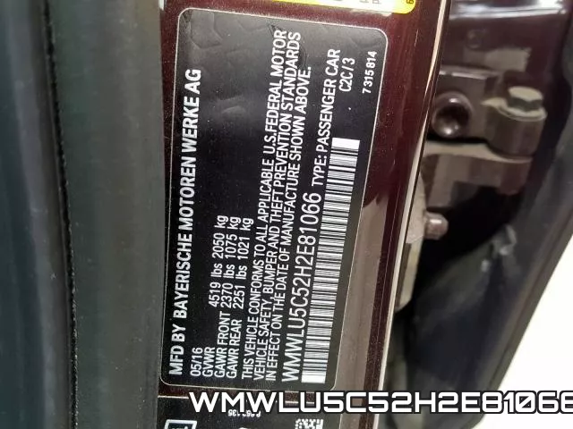 WMWLU5C52H2E81066 фото 2