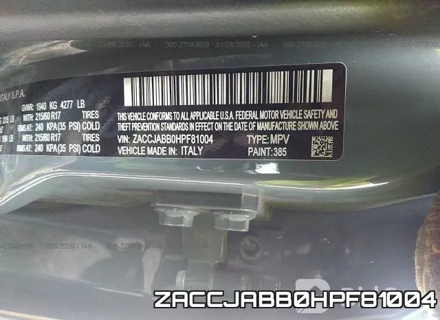 ZACCJABB0HPF81004 фото 10