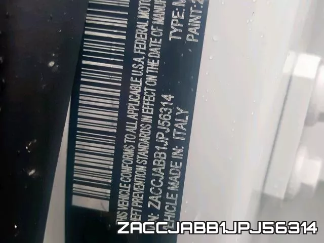 ZACCJABB1JPJ56314 фото 2