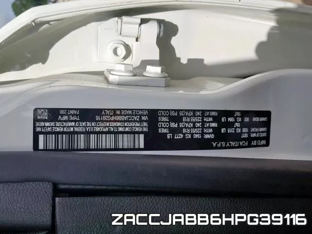 ZACCJABB6HPG39116 фото 2