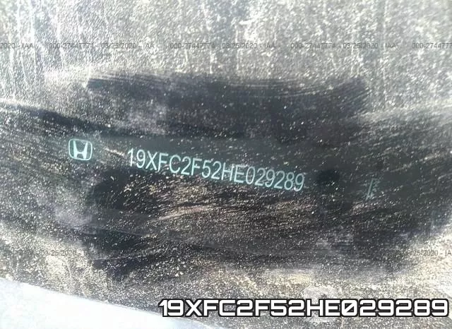 19XFC2F52HE029289 фото 10