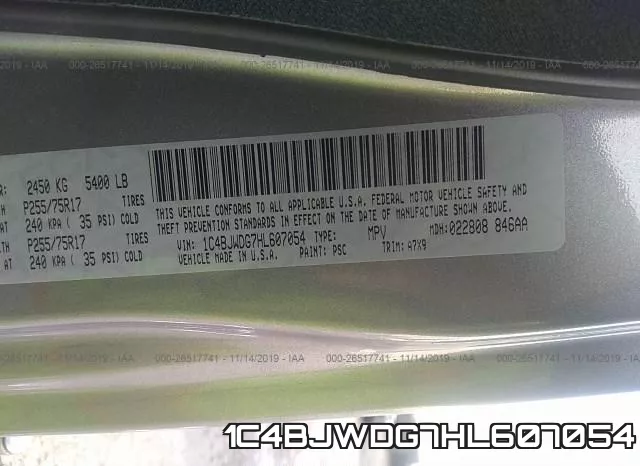 1C4BJWDG7HL607054 фото 10