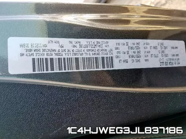 1C4HJWEG3JL837186 фото 2