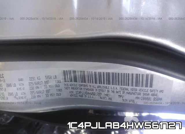 1C4PJLAB4HW561727 фото 10