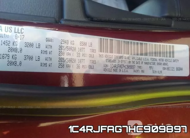 1C4RJFAG7HC909897 фото 10