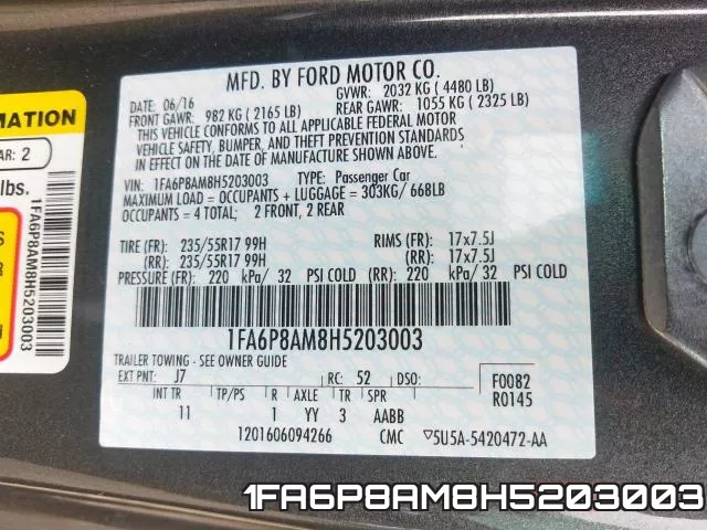 1FA6P8AM8H5203003 фото 2