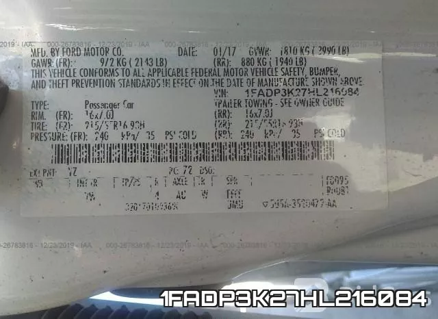 1FADP3K27HL216084 фото 10