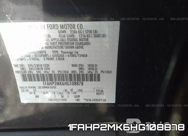 1FAHP2MK6HG108878 фото 10
