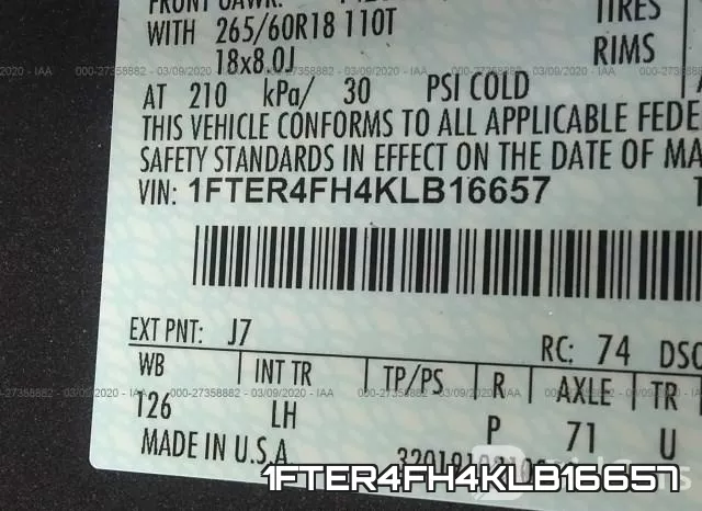 1FTER4FH4KLB16657 фото 10