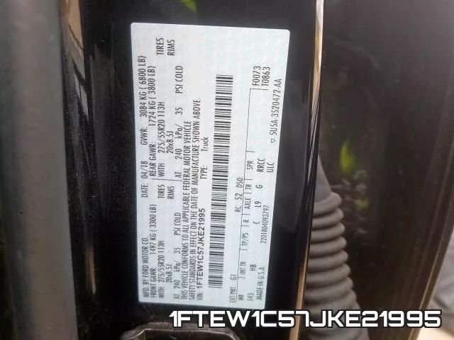 1FTEW1C57JKE21995 фото 2