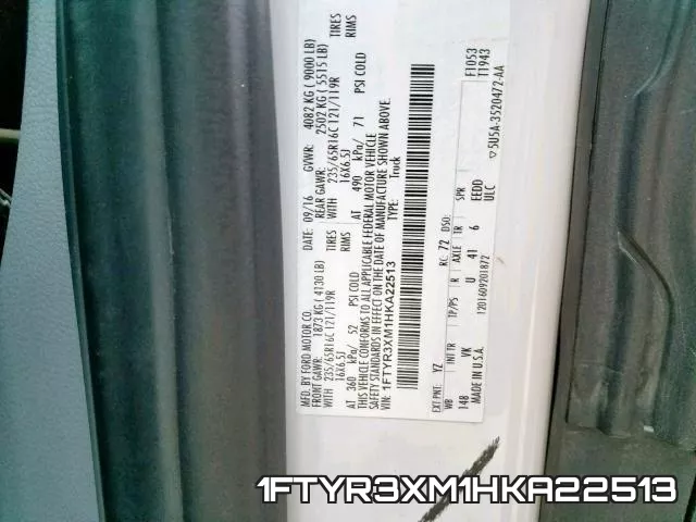 1FTYR3XM1HKA22513 фото 2