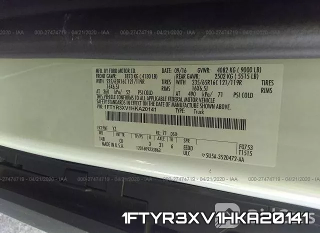 1FTYR3XV1HKA20141 фото 10