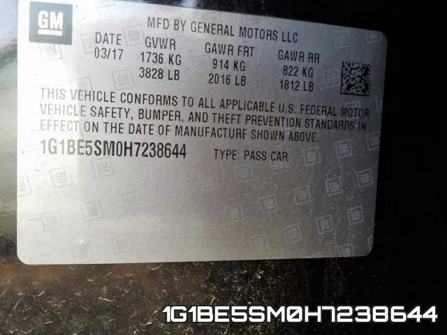 1G1BE5SM0H7238644 фото 2