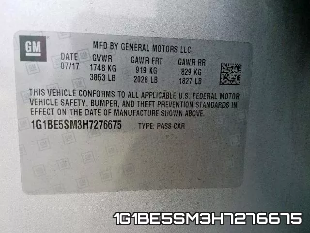 1G1BE5SM3H7276675 фото 2