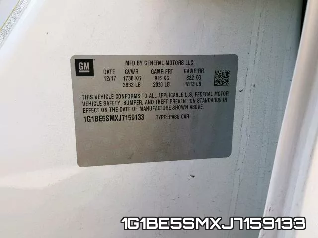 1G1BE5SMXJ7159133 фото 2