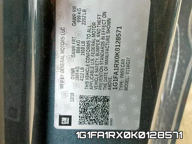 1G1FA1RX0K0128571 фото 2