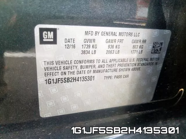 1G1JF5SB2H4135301 фото 2