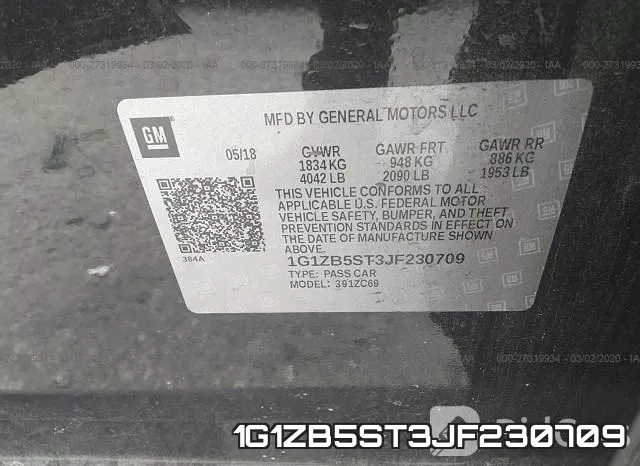 1G1ZB5ST3JF230709 фото 10