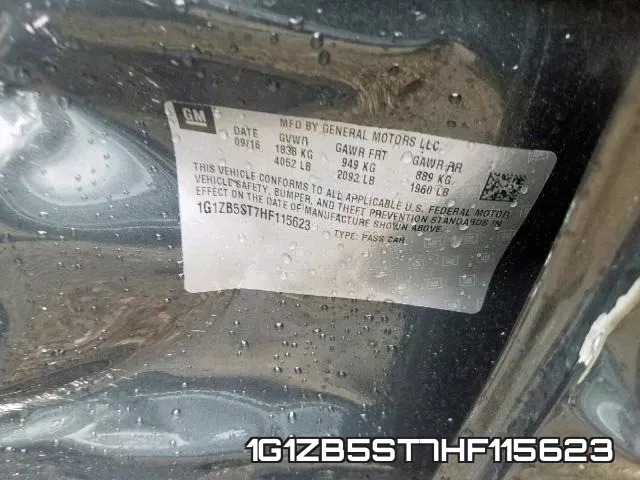 1G1ZB5ST7HF115623 фото 2
