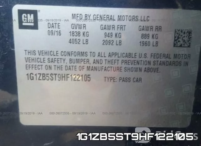 1G1ZB5ST9HF122105 фото 10