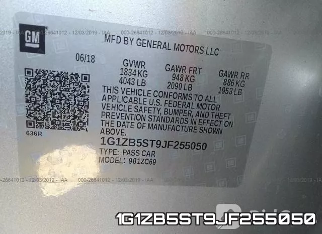 1G1ZB5ST9JF255050 фото 10