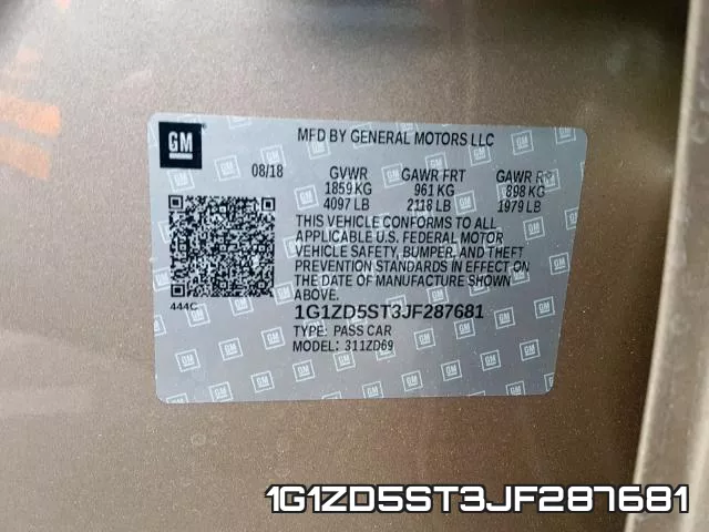 1G1ZD5ST3JF287681 фото 2