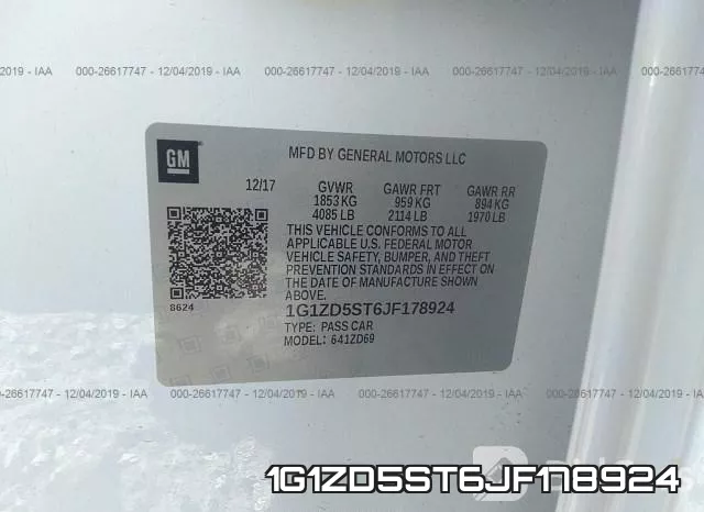1G1ZD5ST6JF178924 фото 10