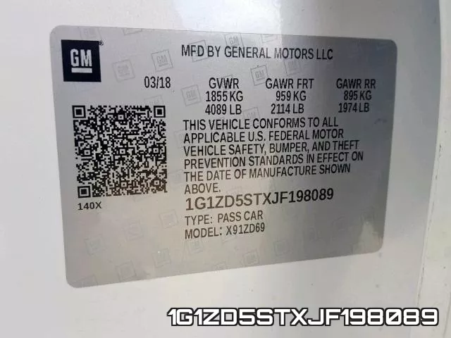 1G1ZD5STXJF198089 фото 2