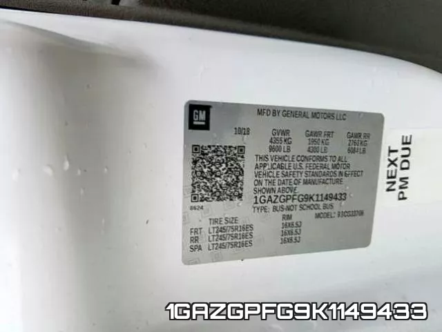 1GAZGPFG9K1149433 фото 2