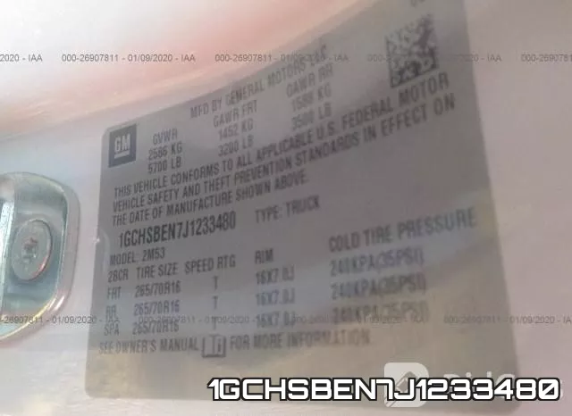 1GCHSBEN7J1233480 фото 10